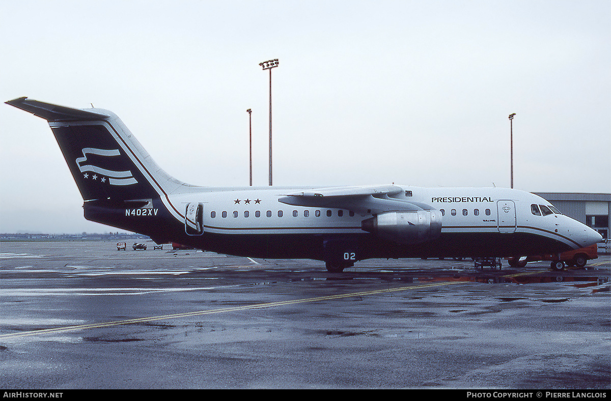 Aircraft Photo of N402XV | British Aerospace BAe-146-200 | Presidential Airways | AirHistory.net #184647