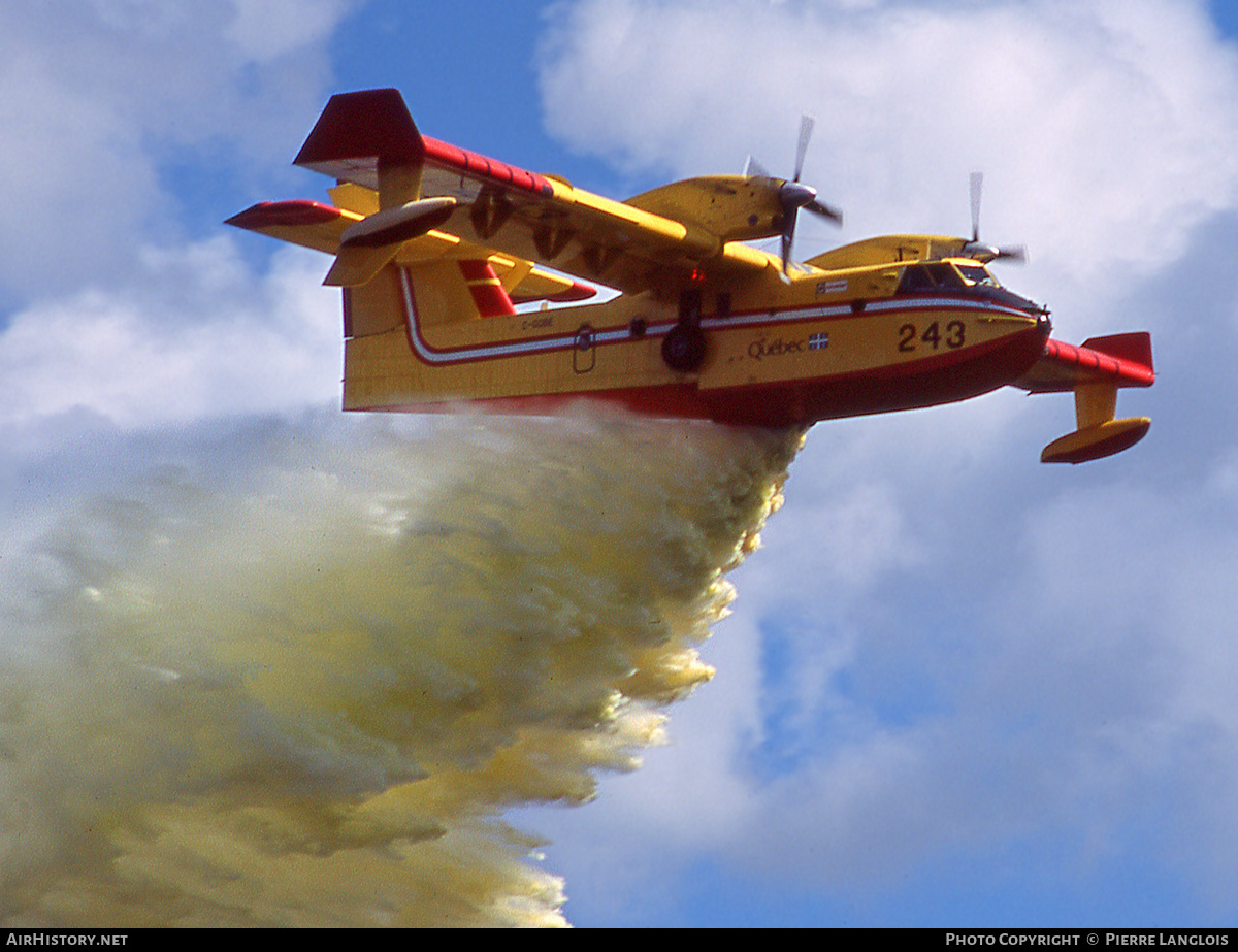 Aircraft Photo of C-GQBE | Canadair CL-415 (CL-215-6B11) | Gouvernement du Québec | AirHistory.net #184710