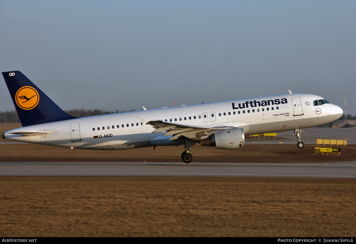 Aircraft Photo of D-AIQD | Airbus A320-211 | Lufthansa | AirHistory.net #184722