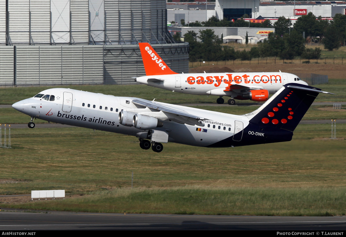 Aircraft Photo of OO-DWK | British Aerospace Avro 146-RJ100 | Brussels Airlines | AirHistory.net #184734