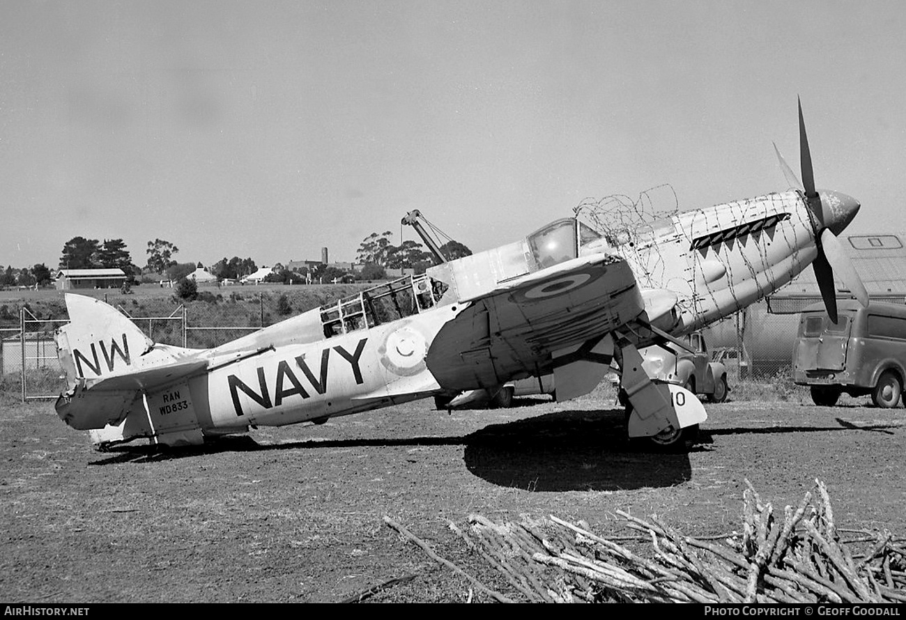 Aircraft Photo of WD833 | Fairey Firefly AS6 | Australia - Navy | AirHistory.net #184765