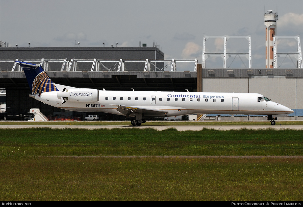 Aircraft Photo of N15572 | Embraer ERJ-145LR (EMB-145LR) | Continental Express | AirHistory.net #184852