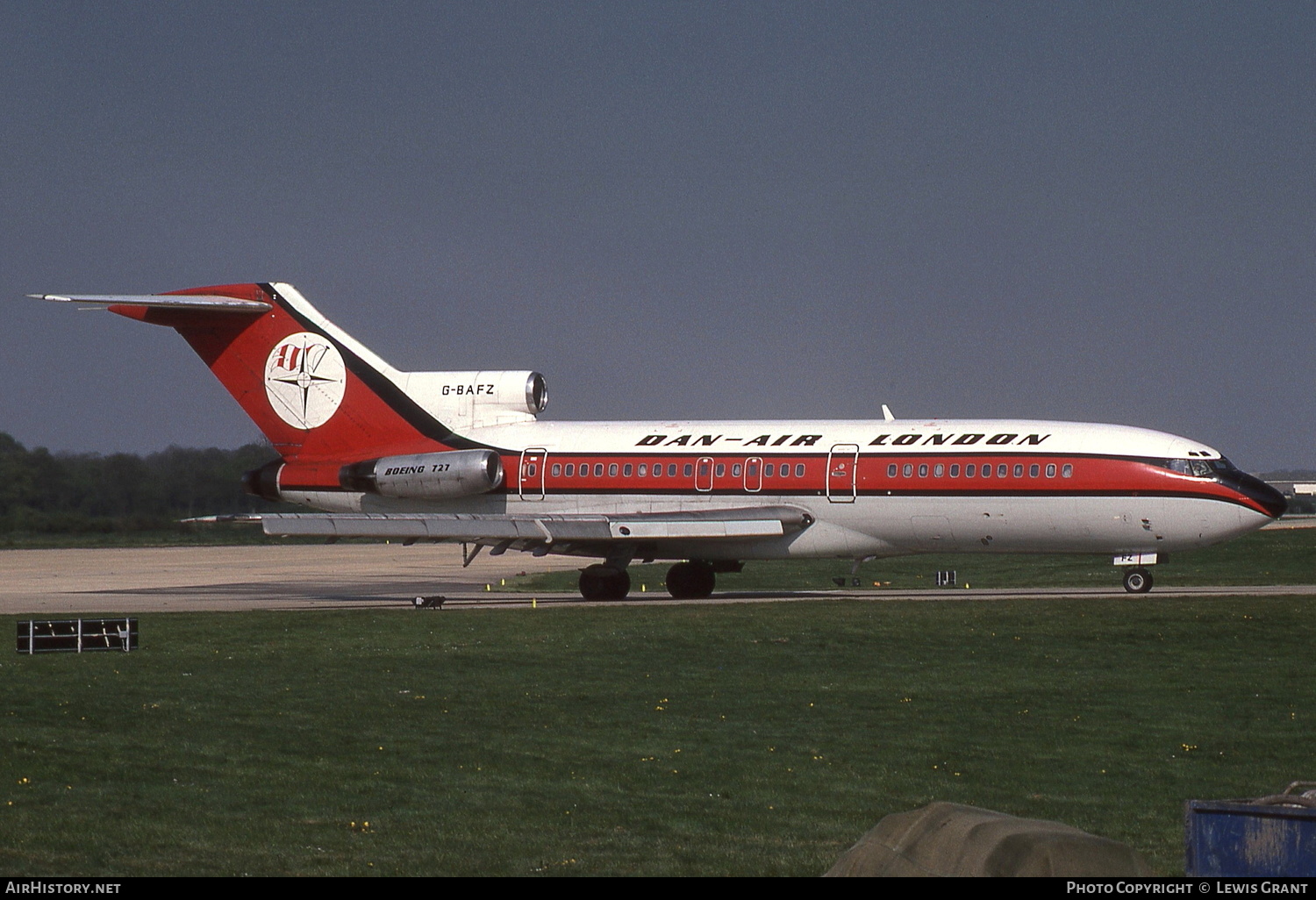 Aircraft Photo of G-BAFZ | Boeing 727-46 | Dan-Air London | AirHistory.net #184888