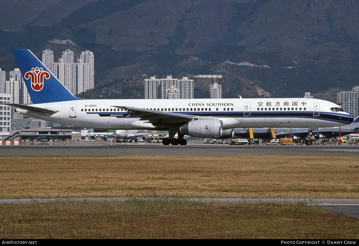 Aircraft Photo of B-2801 | Boeing 757-21B | China Southern Airlines | AirHistory.net #184917