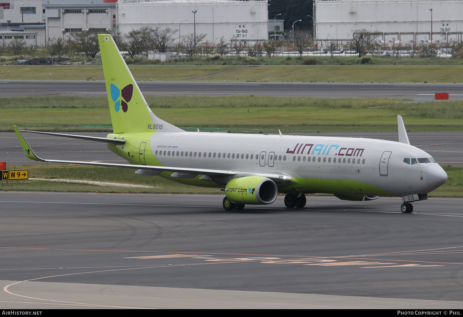 Aircraft Photo of HL8015 | Boeing 737-8SH | Jin Air | AirHistory.net #184944