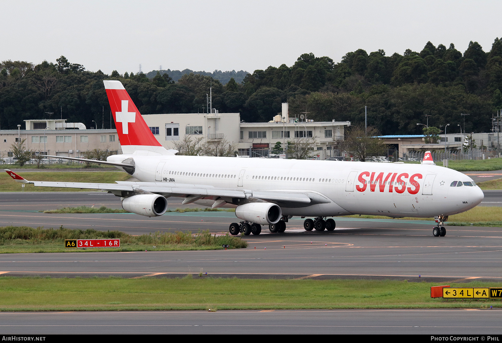 Aircraft Photo of HB-JMA | Airbus A340-313 | Swiss International Air Lines | AirHistory.net #184949
