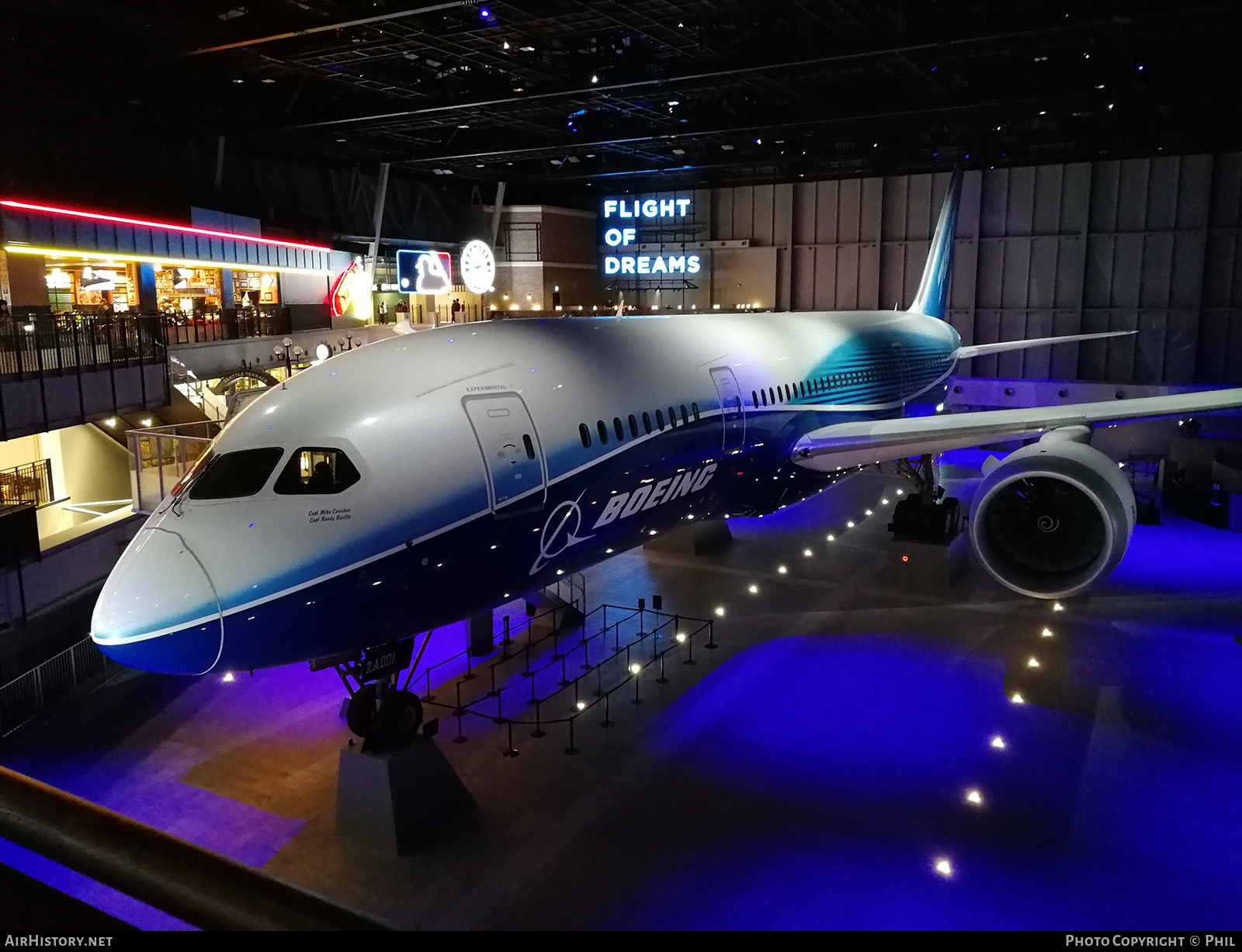 Aircraft Photo of N787BA | Boeing 787-8 Dreamliner | Boeing | AirHistory.net #184968