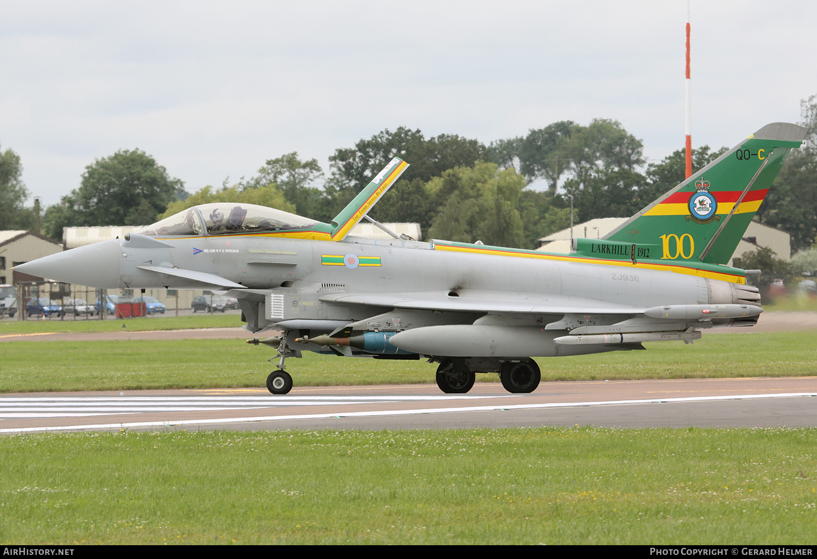 Aircraft Photo of ZJ936 | Eurofighter EF-2000 Typhoon FGR4 | UK - Air Force | AirHistory.net #185013