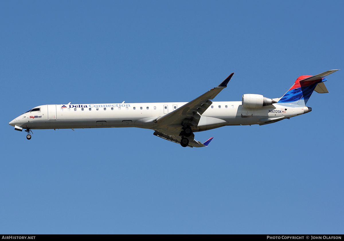 Aircraft Photo of N820SK | Bombardier CRJ-900ER (CL-600-2D24) | Delta Connection | AirHistory.net #185072