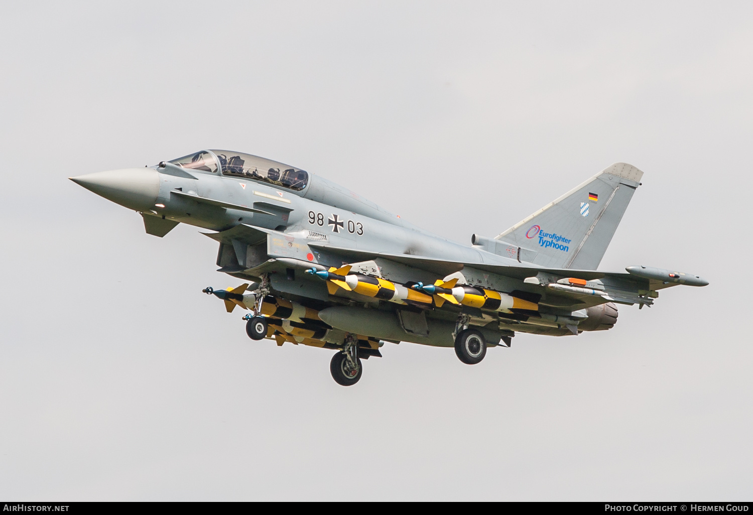 Aircraft Photo of 9803 | Eurofighter EF-2000 Typhoon T | Germany - Air Force | AirHistory.net #185101