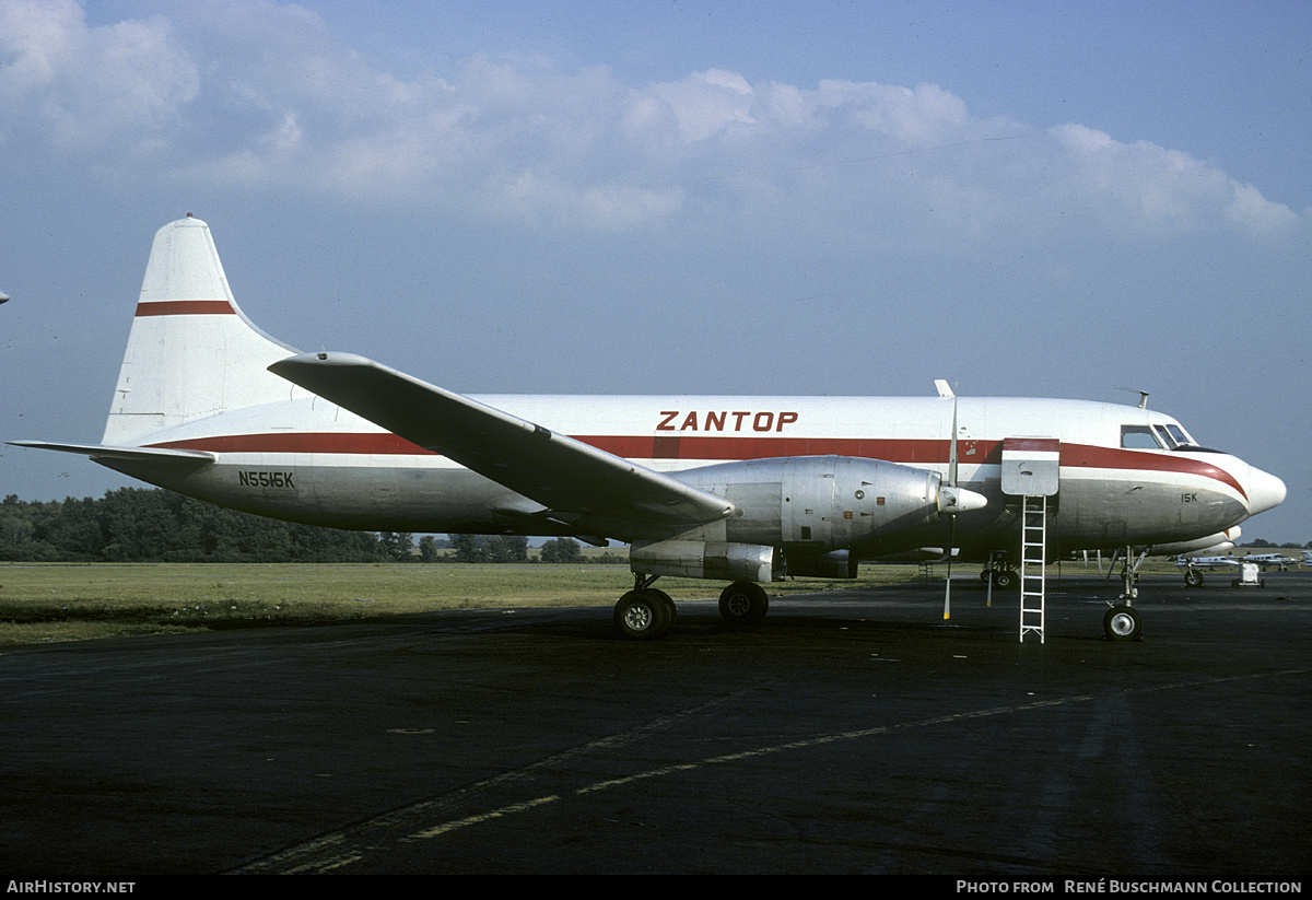 Aircraft Photo of N5515K | Convair 640 | Zantop International Airlines | AirHistory.net #185116