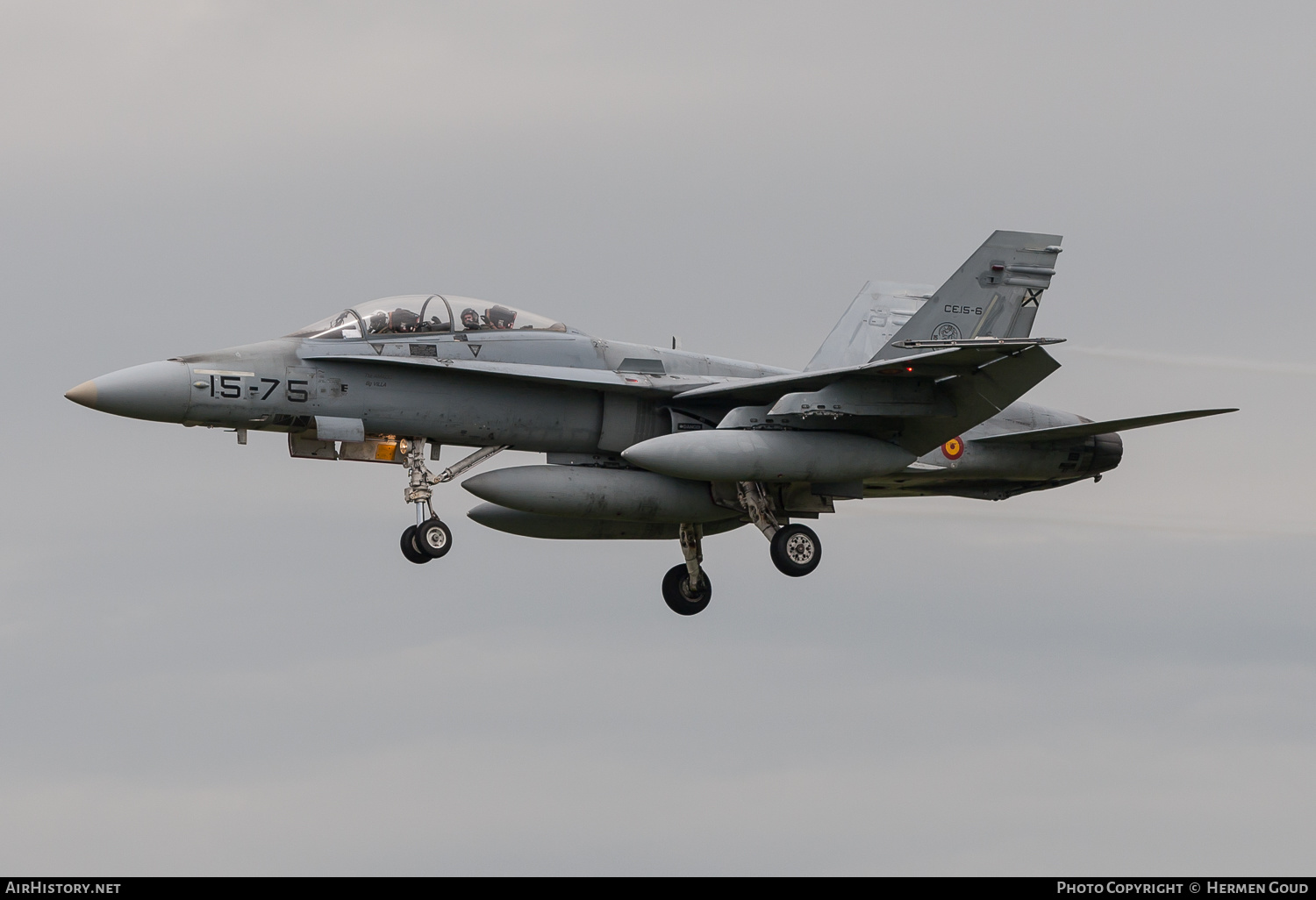 Aircraft Photo of CE.15-06 / CE.15-6 | McDonnell Douglas EF-18BM Hornet | Spain - Air Force | AirHistory.net #185135