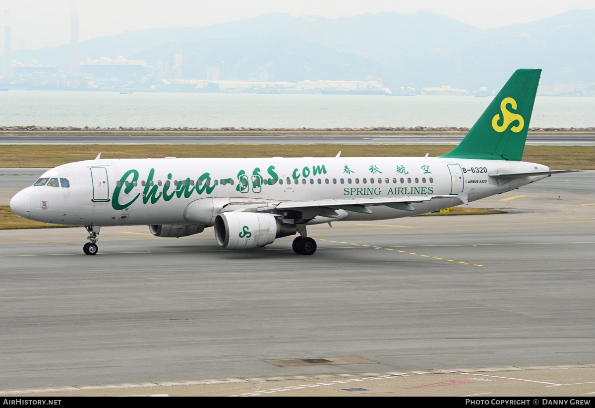 Aircraft Photo of B-6320 | Airbus A320-214 | Spring Airlines | AirHistory.net #185268