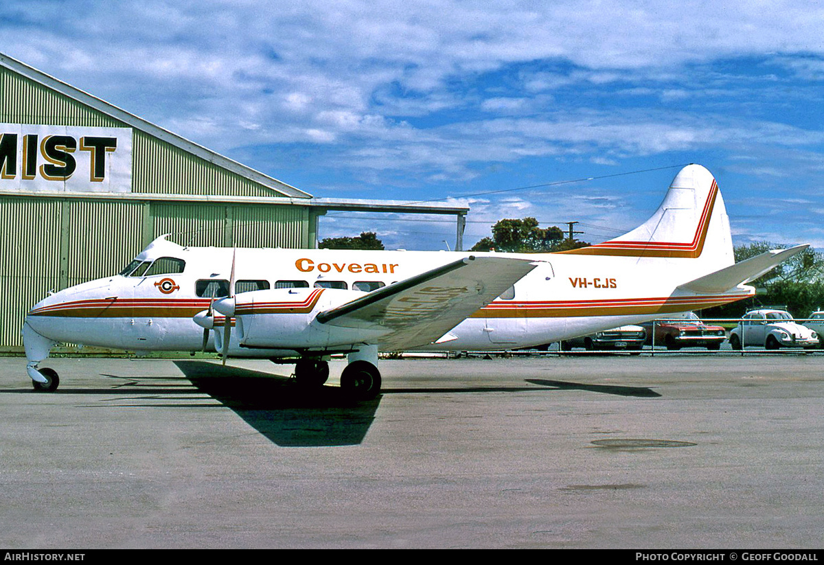 Aircraft Photo of VH-CJS | De Havilland D.H. 114 Heron 1B | Coveair | AirHistory.net #185285