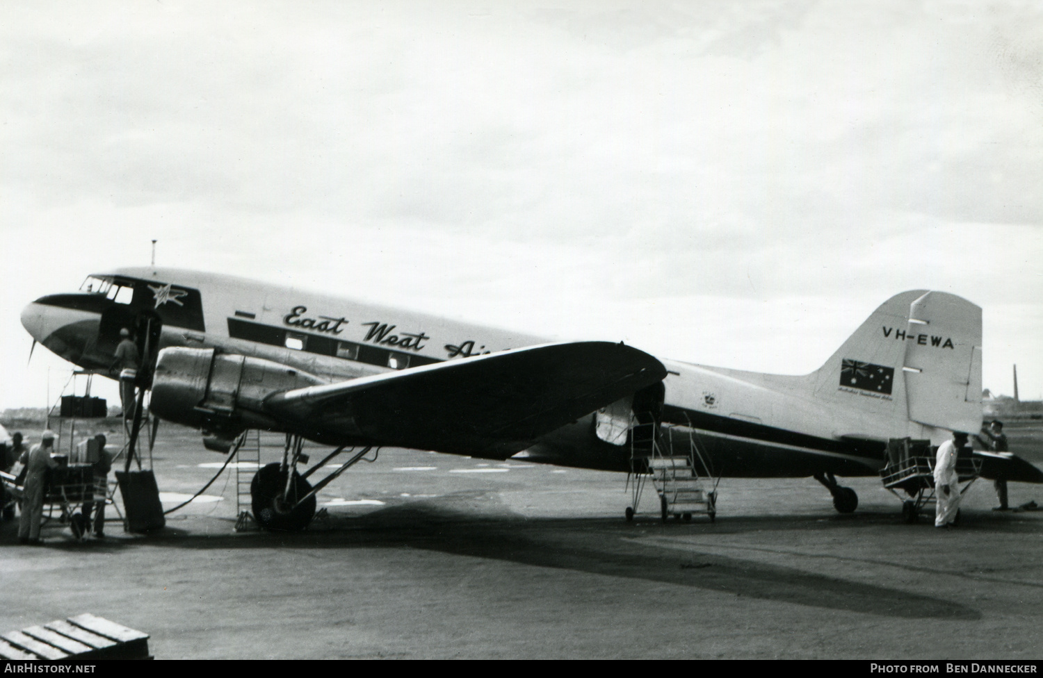 Aircraft Photo of VH-EWA | Douglas DC-3(C) | East-West Airlines | AirHistory.net #185288