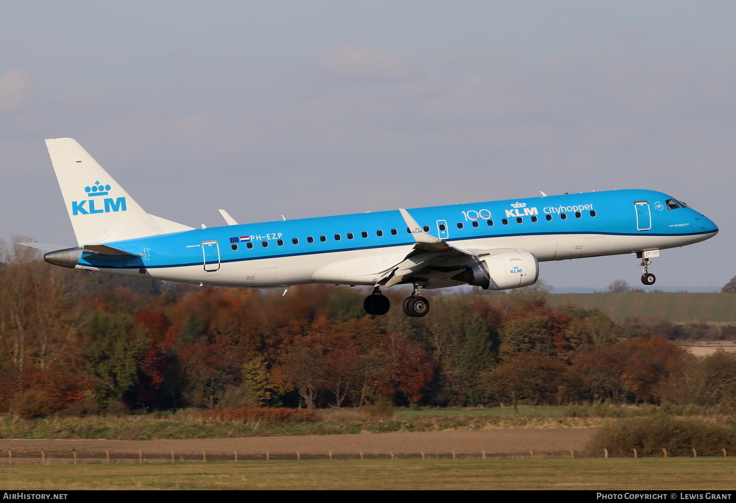 Aircraft Photo of PH-EZP | Embraer 190STD (ERJ-190-100STD) | KLM Cityhopper | AirHistory.net #185311