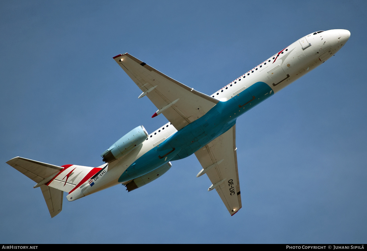 Aircraft Photo of OE-LVC | Fokker 100 (F28-0100) | Austrian Arrows | AirHistory.net #185313