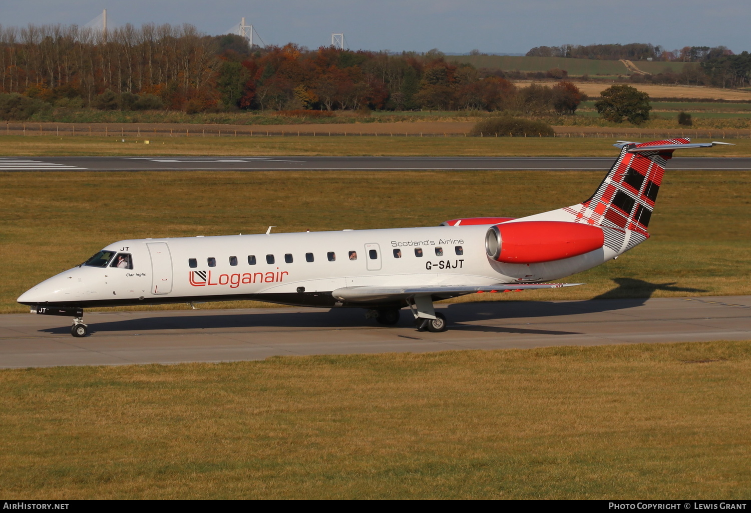 Aircraft Photo of G-SAJT | Embraer ERJ-135ER (EMB-135ER) | Loganair | AirHistory.net #185328