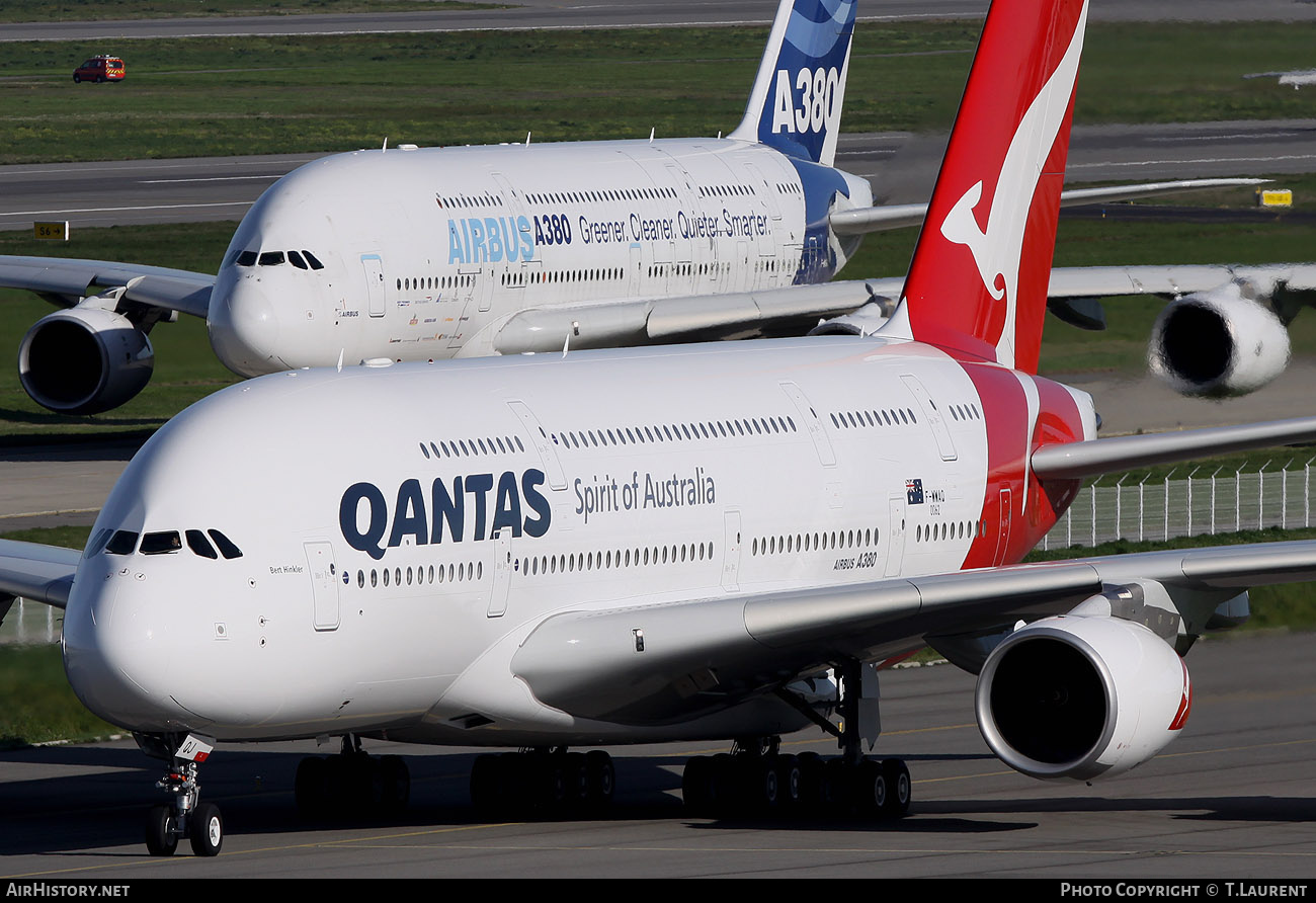 Aircraft Photo of F-WWAQ | Airbus A380-842 | Qantas | AirHistory.net #185377