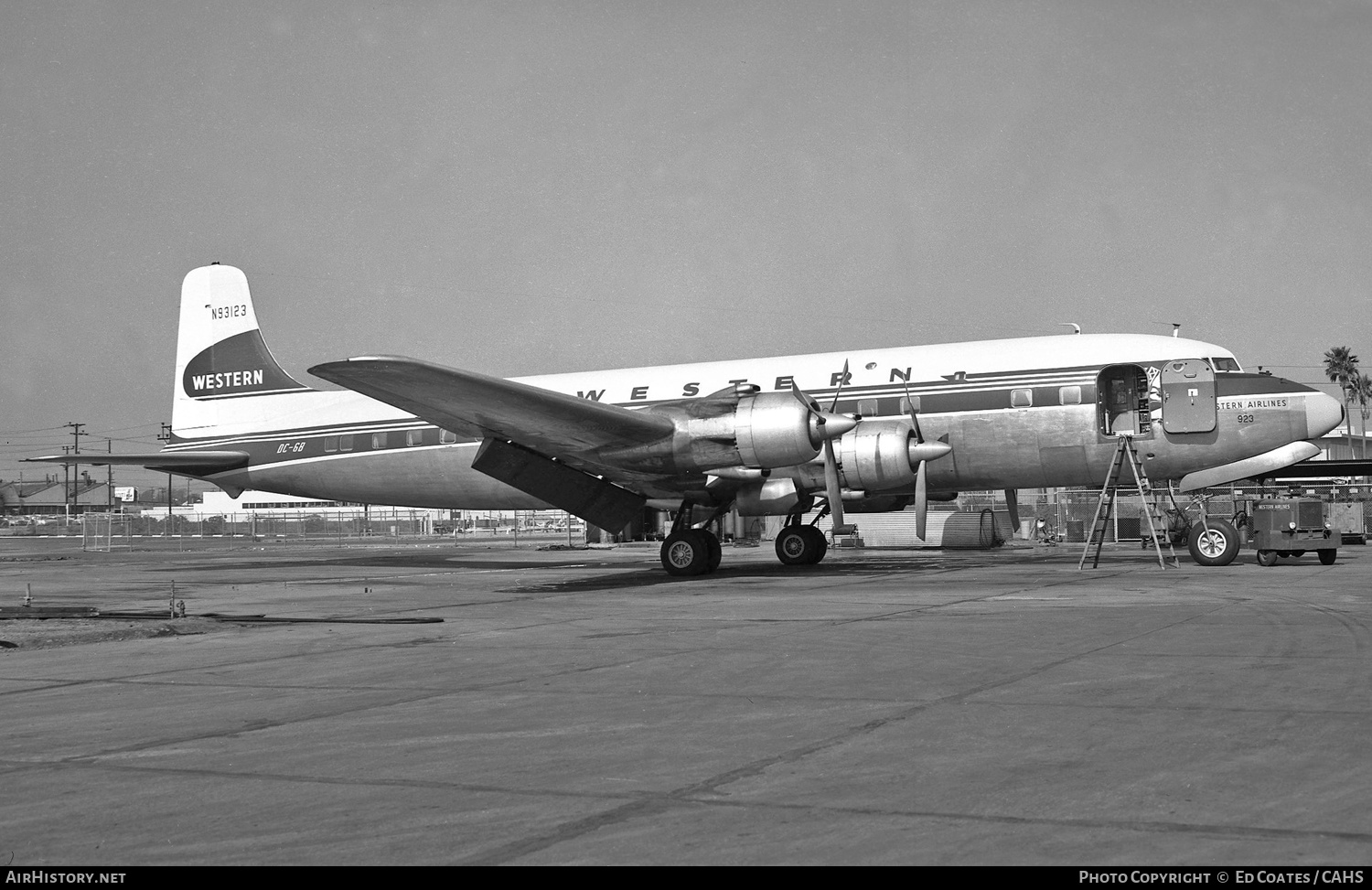 Aircraft Photo of N93123 | Douglas DC-6B | Western Airlines | AirHistory.net #185515