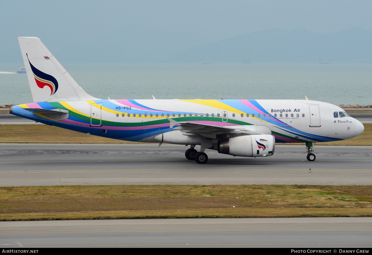 Aircraft Photo of HS-PGZ | Airbus A319-132 | Bangkok Airways | AirHistory.net #185552