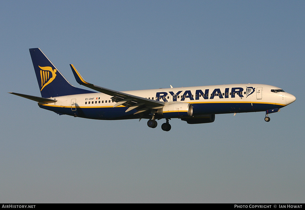 Aircraft Photo of EI-DHF | Boeing 737-8AS | Ryanair | AirHistory.net #185566