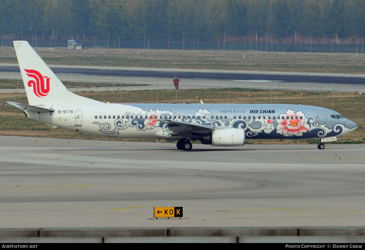 Aircraft Photo of B-5178 | Boeing 737-86N | Air China | AirHistory.net #185609