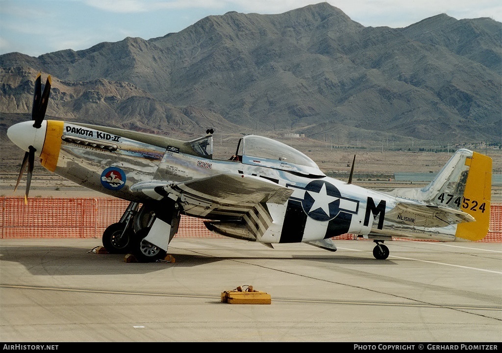 Aircraft Photo of N151HR / NL151HR / 474524 | North American P-51D Mustang | USA - Air Force | AirHistory.net #185686