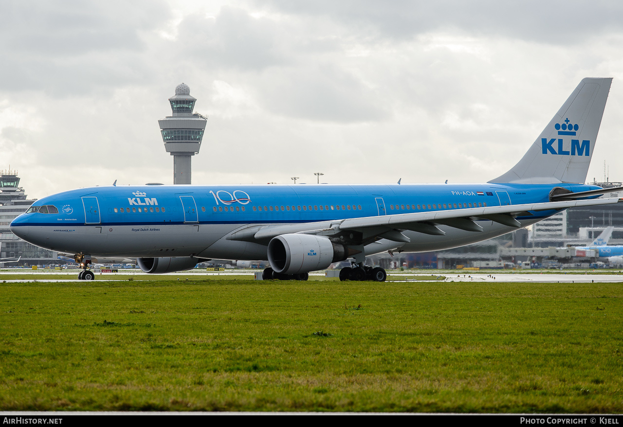 Aircraft Photo of PH-AOA | Airbus A330-203 | KLM - Royal Dutch Airlines | AirHistory.net #185691