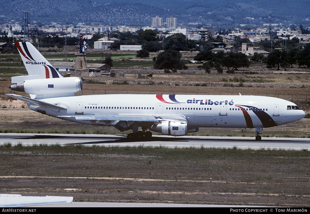 Aircraft Photo of F-GPVD | McDonnell Douglas DC-10-30 | Air Liberté | AirHistory.net #185717