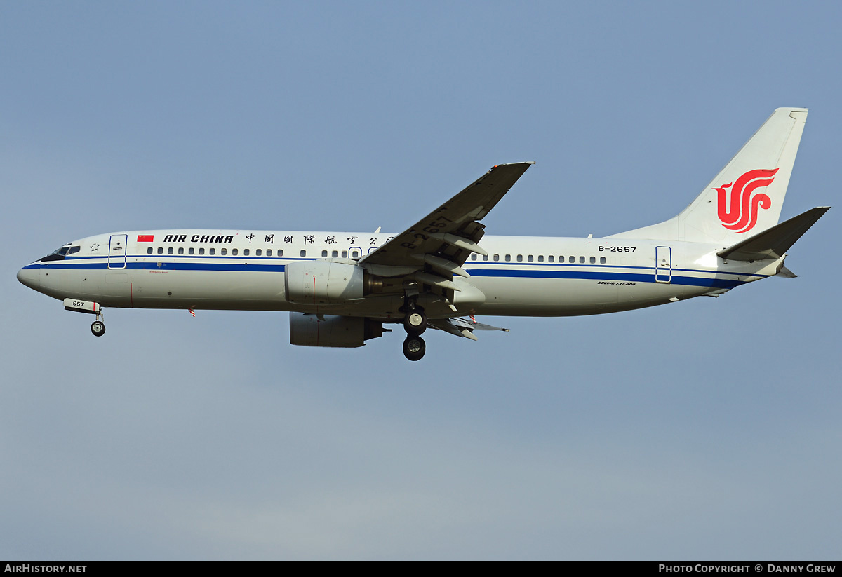 Aircraft Photo of B-2657 | Boeing 737-89L | Air China | AirHistory.net #185748