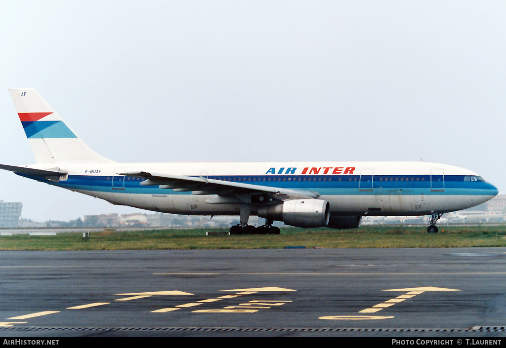 Aircraft Photo of F-BUAF | Airbus A300B2-1C | Air Inter | AirHistory.net #185784