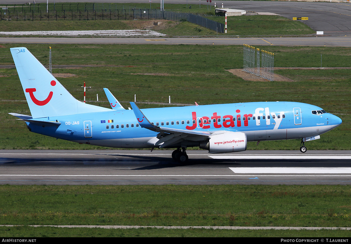 Aircraft Photo of OO-JAS | Boeing 737-7K5 | Jetairfly | AirHistory.net #185809