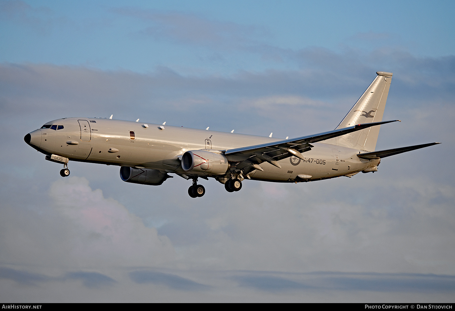 Aircraft Photo of A47-005 | Boeing P-8A Poseidon | Australia - Air Force | AirHistory.net #185824