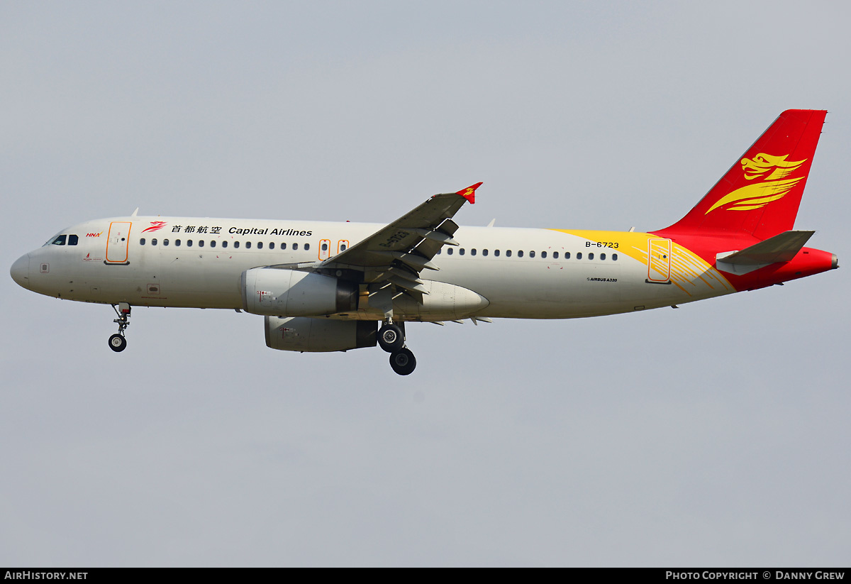 Aircraft Photo of B-6723 | Airbus A320-232 | Capital Airlines | AirHistory.net #185828