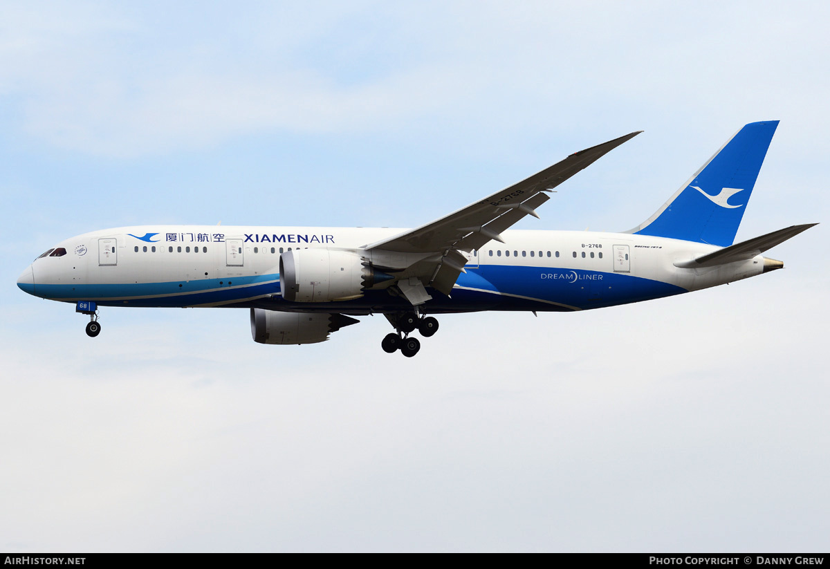 Aircraft Photo of B-2768 | Boeing 787-8 Dreamliner | Xiamen Airlines | AirHistory.net #185840