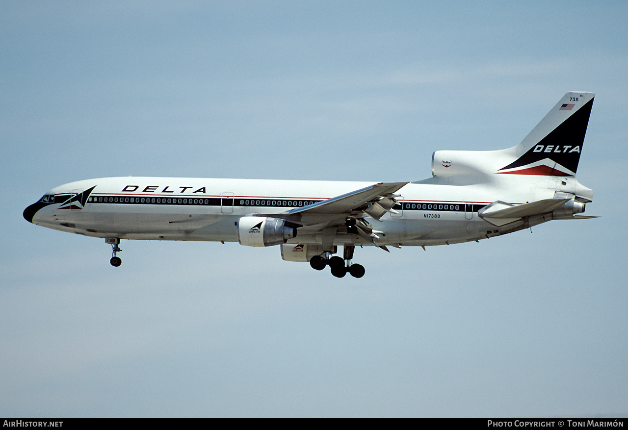 Aircraft Photo of N1738D | Lockheed L-1011-385-1-15 TriStar 250 | Delta Air Lines | AirHistory.net #185868