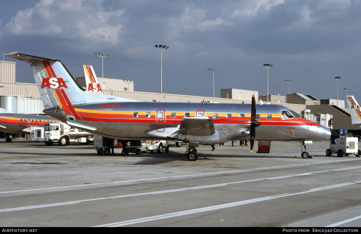 Aircraft Photo of N218AS | Embraer EMB-120RT Brasilia | ASA - Atlantic Southeast Airlines | AirHistory.net #185927