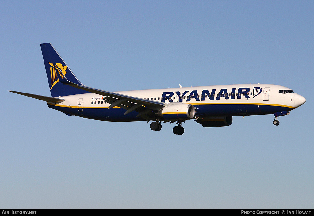 Aircraft Photo of EI-DYI | Boeing 737-8AS | Ryanair | AirHistory.net #185940
