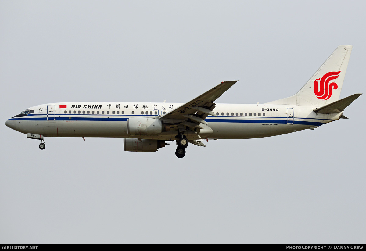 Aircraft Photo of B-2650 | Boeing 737-89L | Air China | AirHistory.net #185951