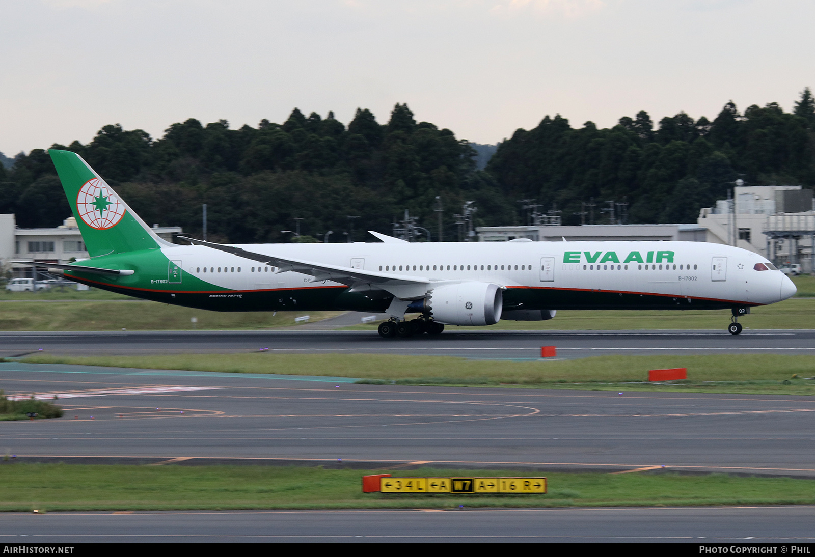 Aircraft Photo of B-17802 | Boeing 787-10 Dreamliner | EVA Air | AirHistory.net #185958