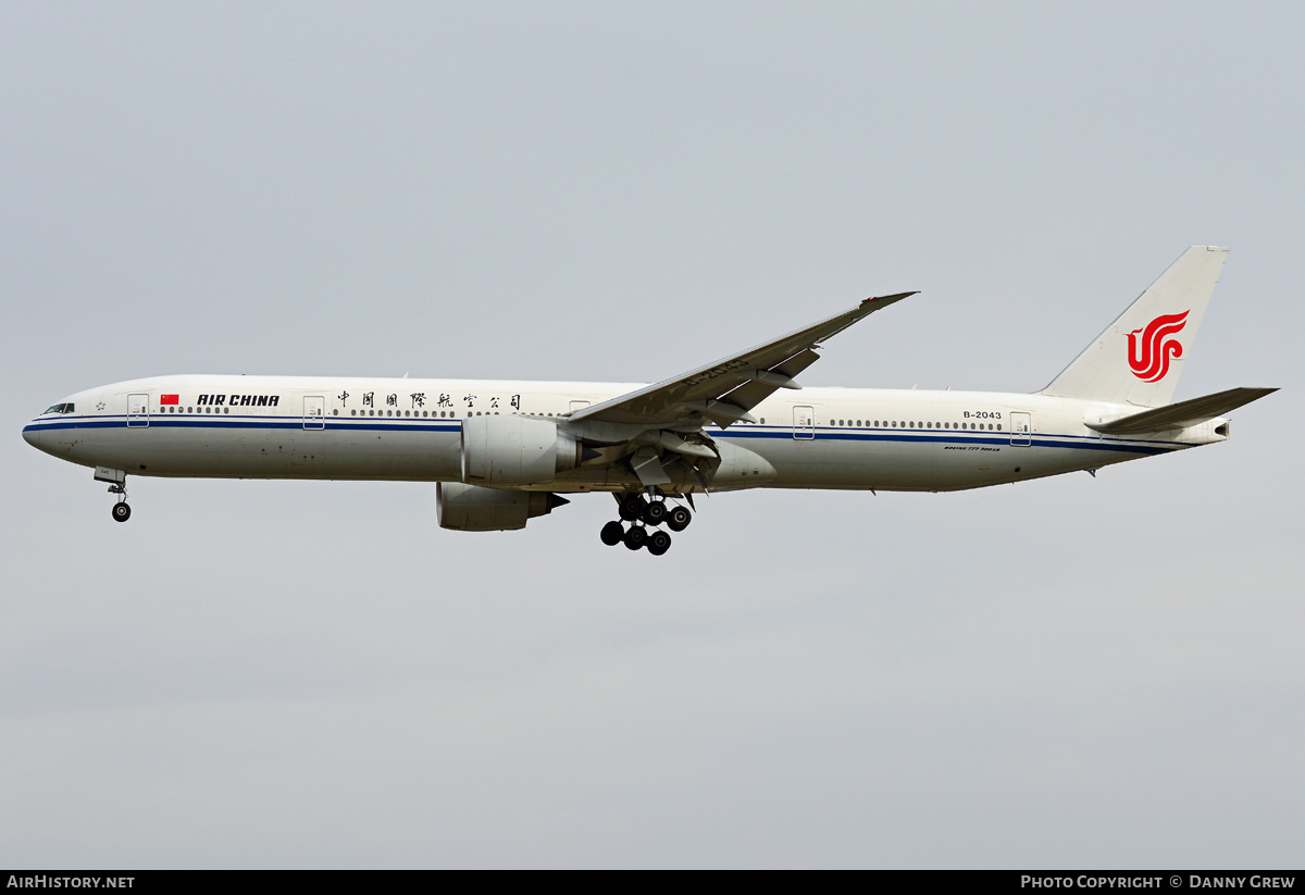 Aircraft Photo of B-2043 | Boeing 777-39L/ER | Air China | AirHistory.net #185960