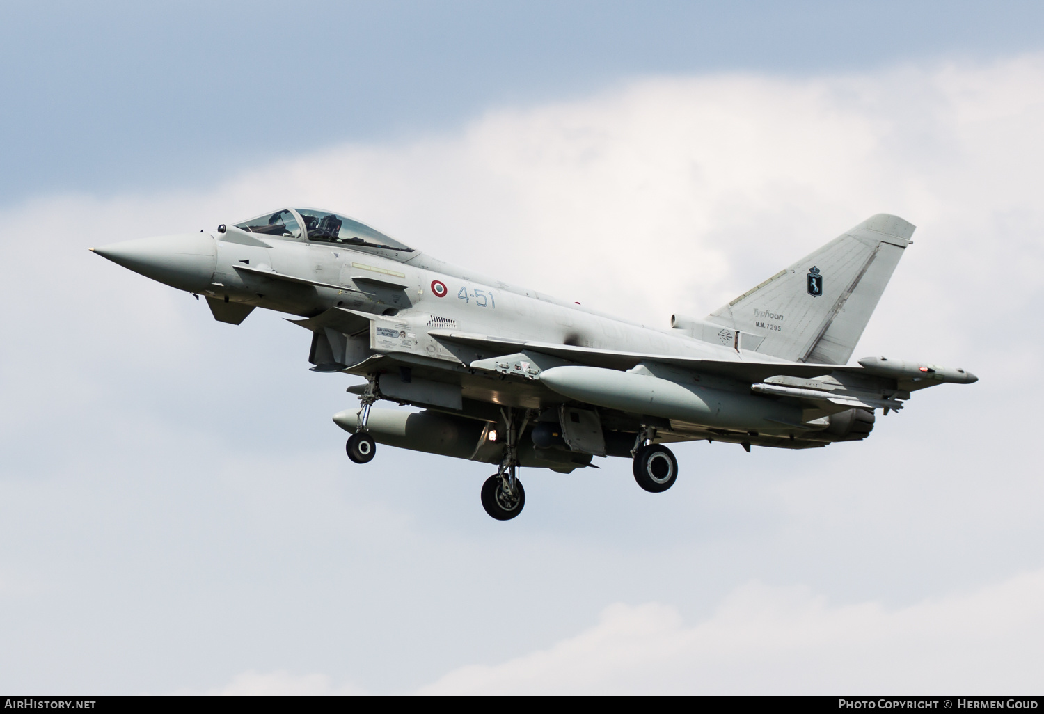 Aircraft Photo of MM7295 | Eurofighter F-2000A Typhoon | Italy - Air Force | AirHistory.net #186020
