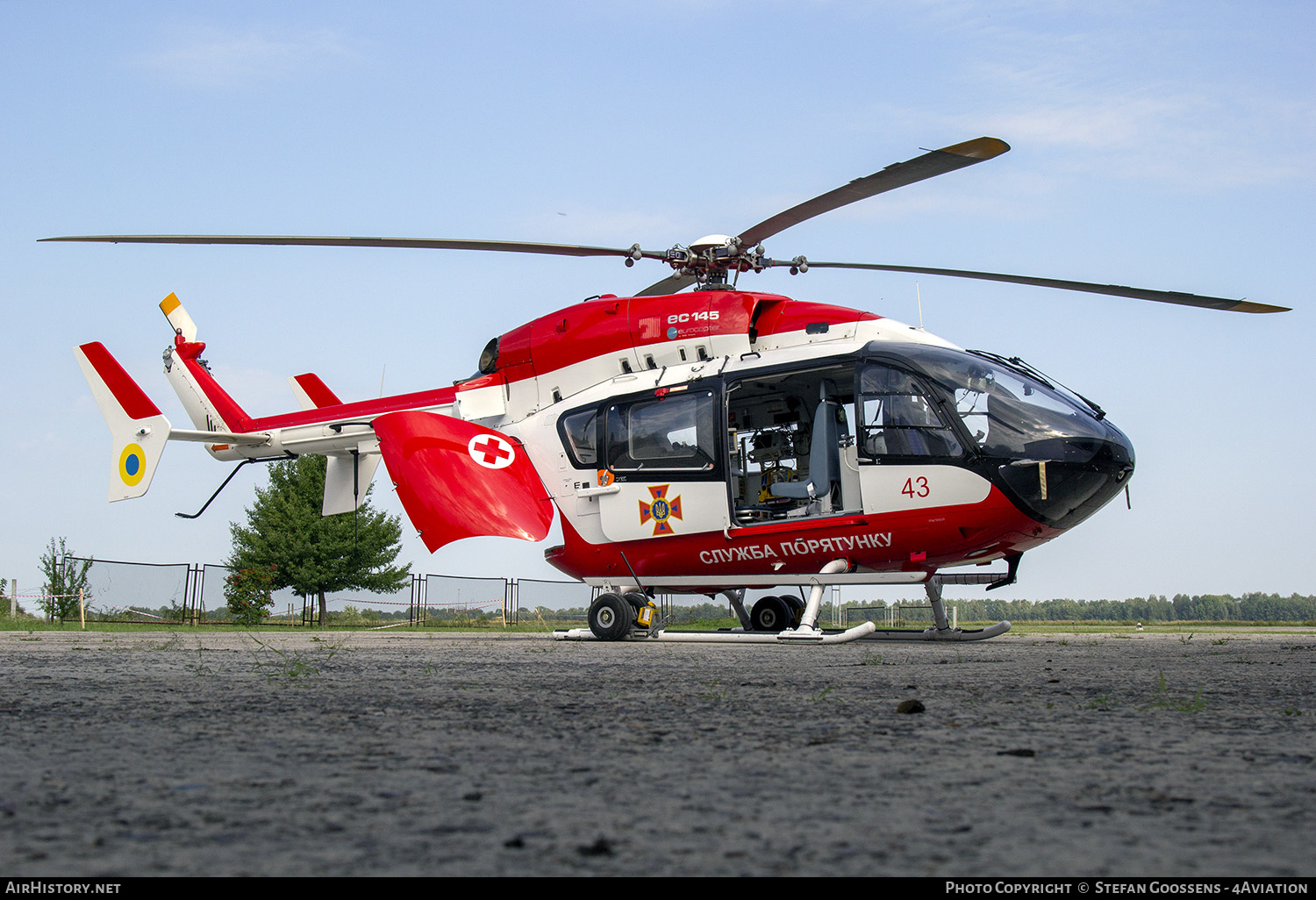 Aircraft Photo of 43 red | Airbus Helicopters EC-145 (BK-117 D-2) | Ukraine - Rescue Service | AirHistory.net #186040