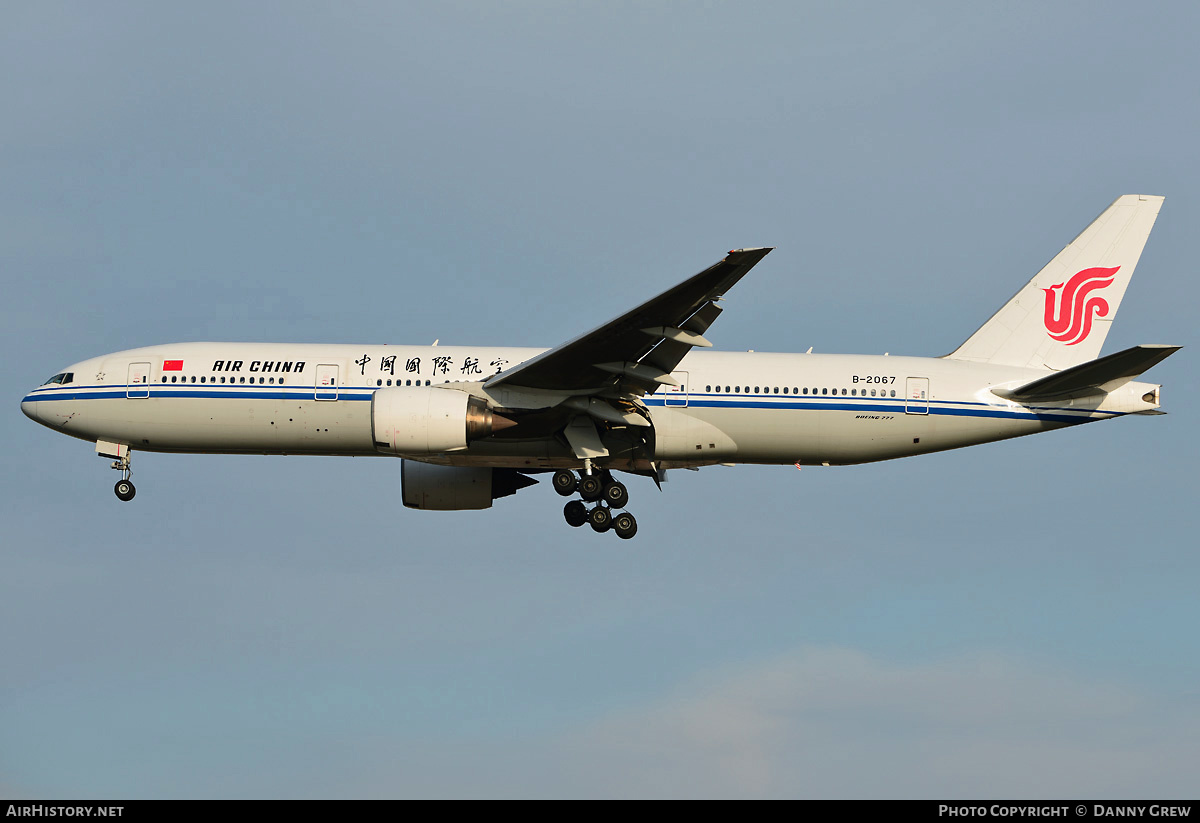 Aircraft Photo of B-2067 | Boeing 777-2J6 | Air China | AirHistory.net #186049