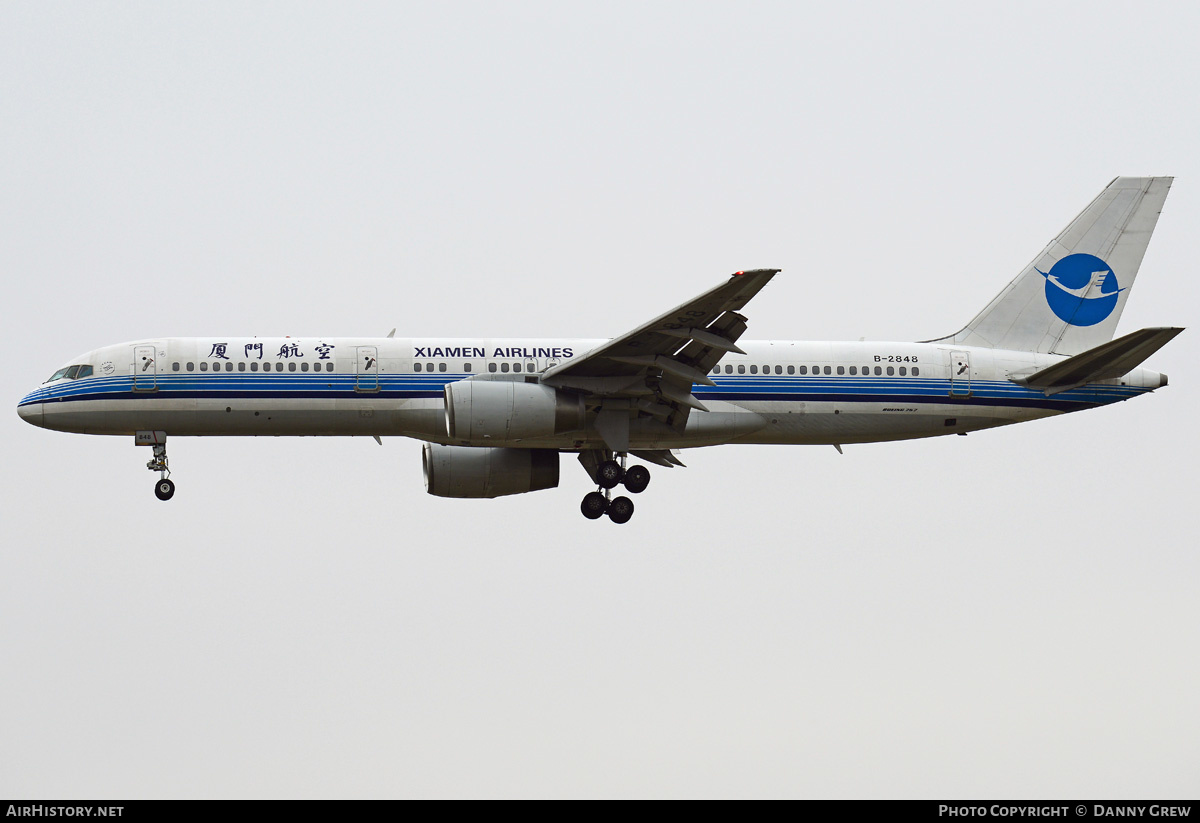 Aircraft Photo of B-2848 | Boeing 757-25C | Xiamen Airlines | AirHistory.net #186056