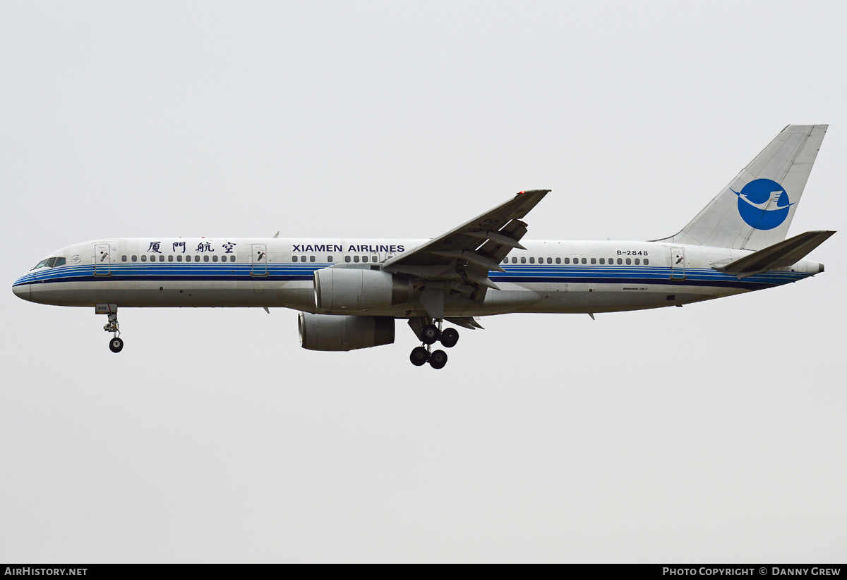 Aircraft Photo of B-2848 | Boeing 757-25C | Xiamen Airlines | AirHistory.net #186056