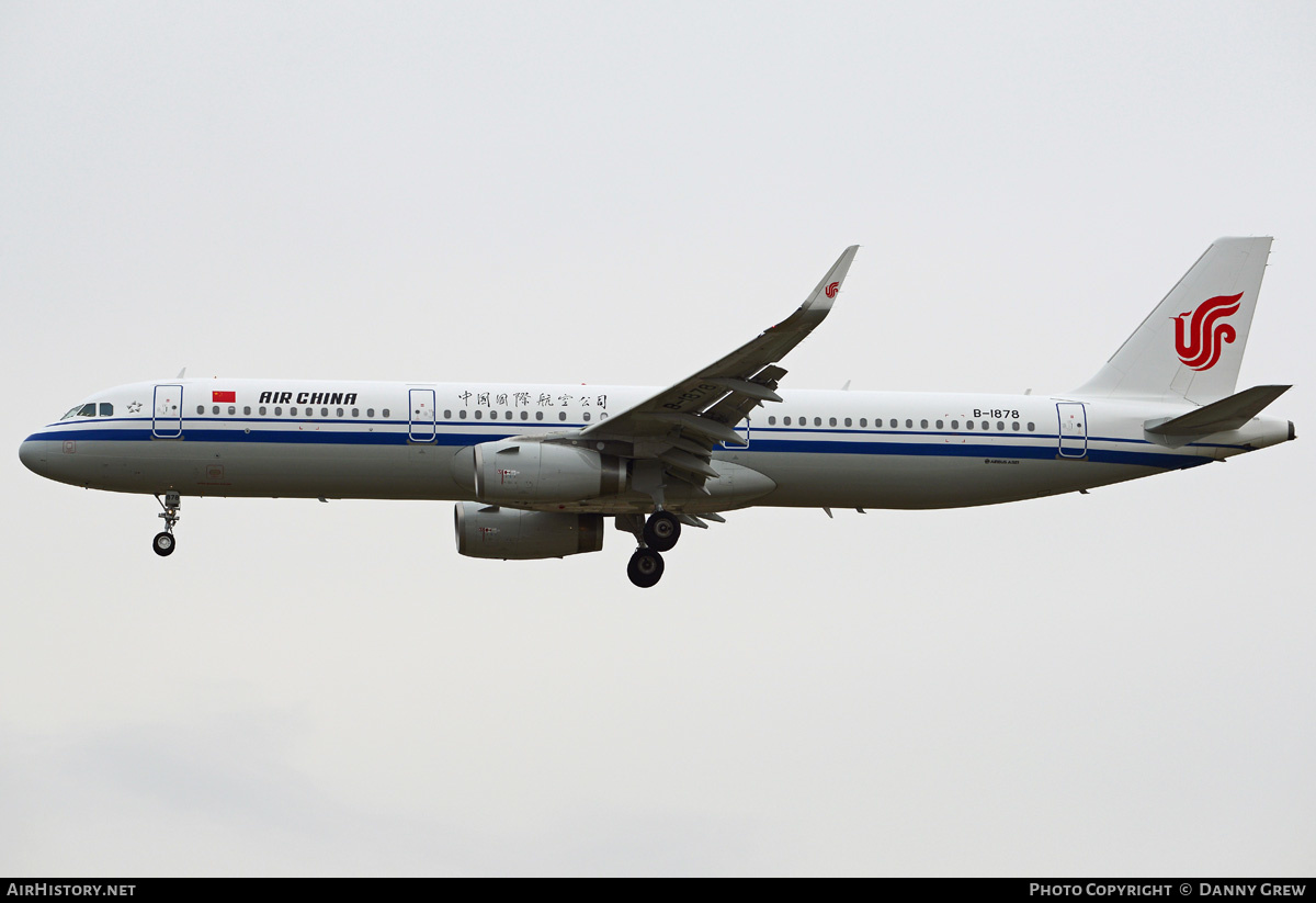 Aircraft Photo of B-1878 | Airbus A321-232 | Air China | AirHistory.net #186086