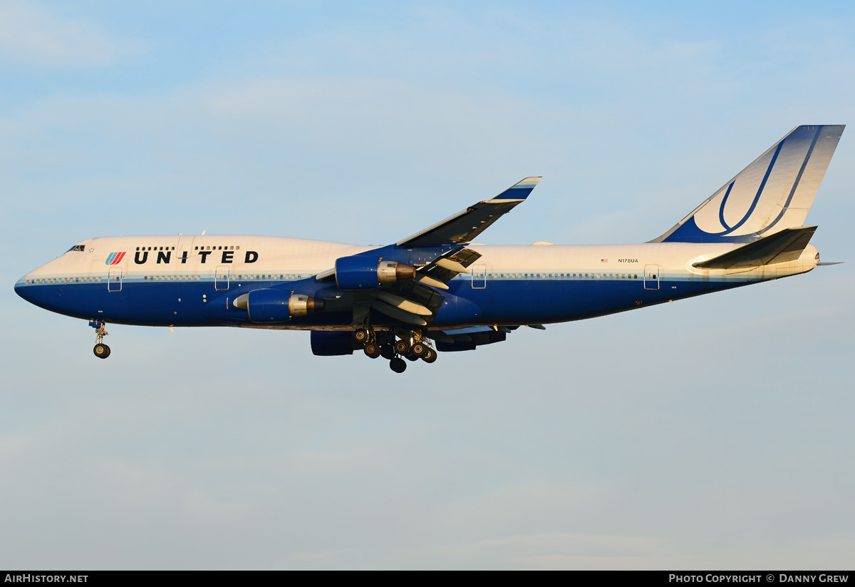 Aircraft Photo of N178UA | Boeing 747-422 | United Airlines | AirHistory.net #186118