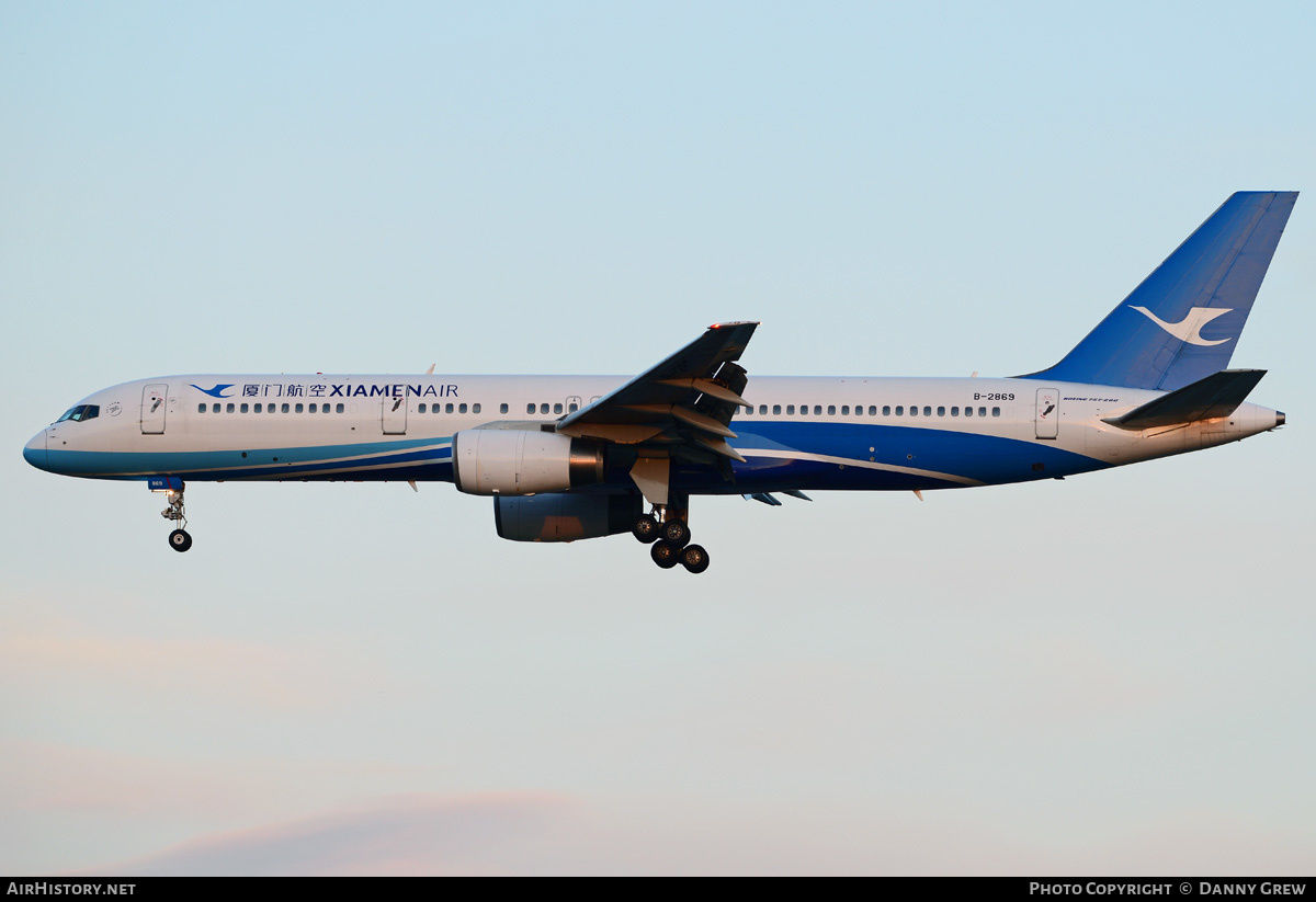 Aircraft Photo of B-2869 | Boeing 757-25C | Xiamen Airlines | AirHistory.net #186150